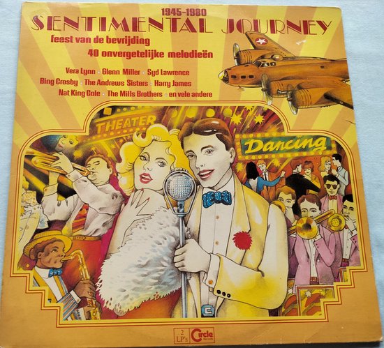 Various – 1945-1980 Sentimental Journey – Feest Van De Bevrijding 2XLP zijn als nieuw