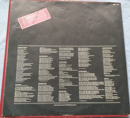 Eric Clapton - Another Ticket (1981) LP