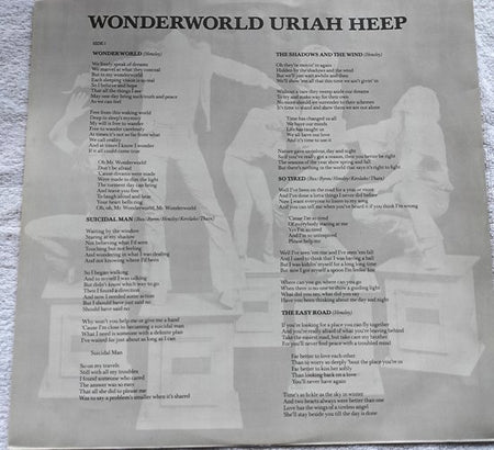 Uriah Heep - Wonderworld (1974) LP
