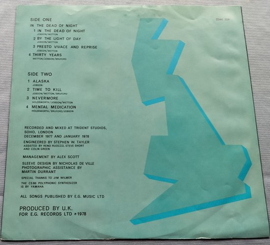 U.K. - U.K. (1978) LP = als nieuw