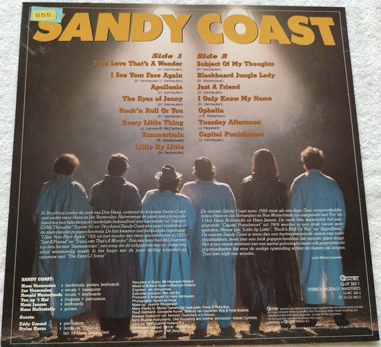 Sandy Coast ‎– Rendez-Vous (1988) LP is in Nieuwstaat