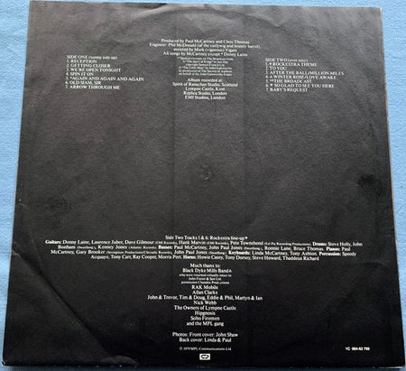 Wings - Back to the Egg (1979) LP