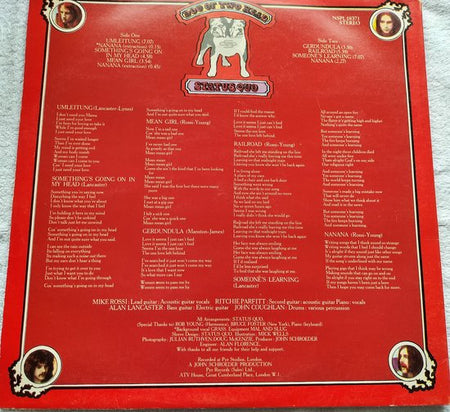 Status Quo - Dog of Two Head (1971) LP = als nieuw