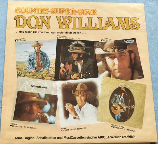 Don Williams – Some Broken Hearts...(1981) LP= als nieuw