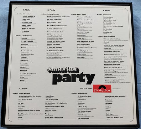 James Last ‎– Party (1971)4XLPBOX = als nieuw