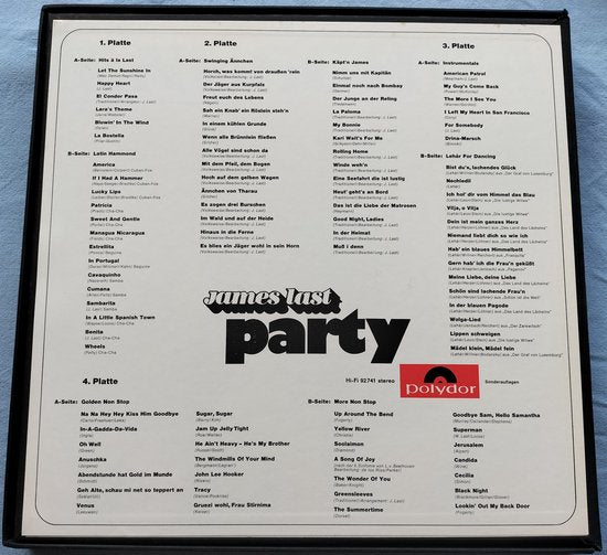 James Last ‎– Party (1971)4XLPBOX = als nieuw