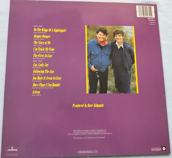 The Everly Brothers - EB 84 (1984) LP