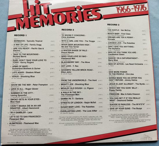 Hit Memories 1966-1976 3XLP