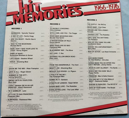 Hit Memories 1966-1976 3XLP