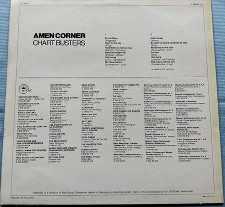 Amen Corner – Chart Busters (1970) Lp = als nieuw