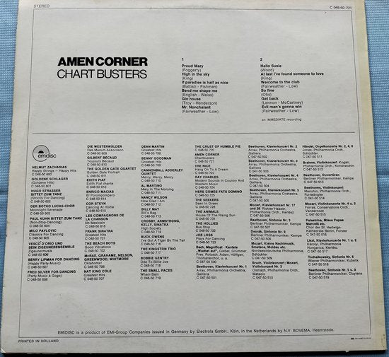 Amen Corner – Chart Busters (1970) Lp = als nieuw