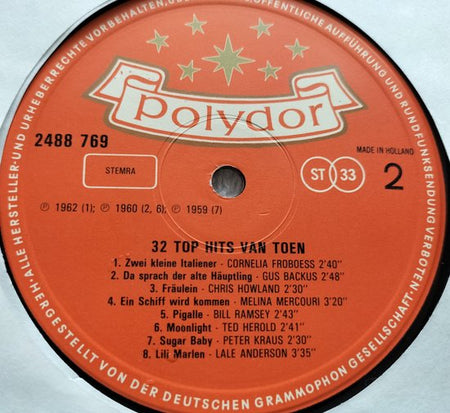 32 Top Hits Van Toen
