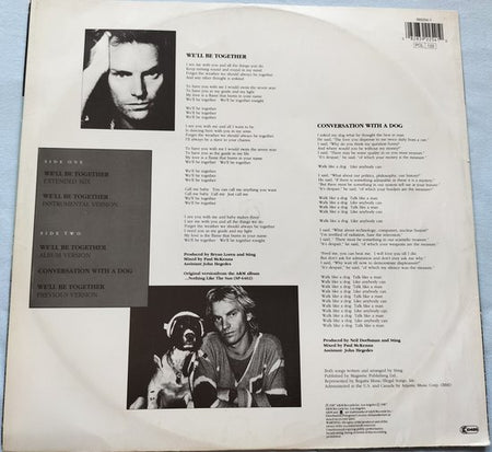 Sting – We'll Be Together (1987) LP = als nieuw SOFT COVER 12", 45 RPM