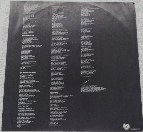Randy Vanwarmer – Terraform - LP = als nieuw