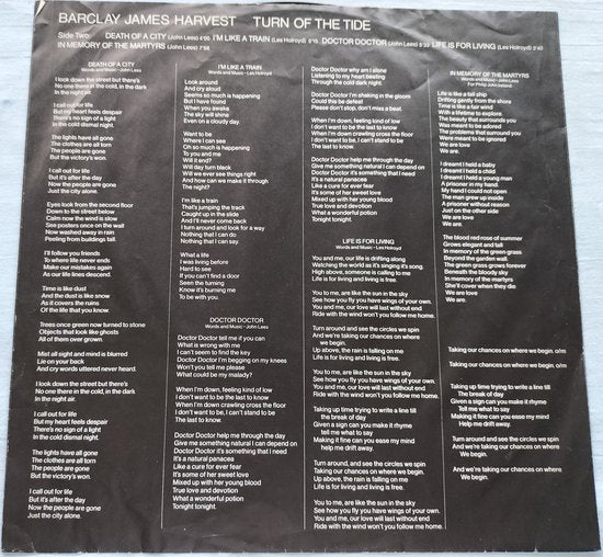 Barclay James Harvest - Turn of the Tide (1981) LP