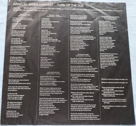 Barclay James Harvest - Turn of the Tide (1981) LP