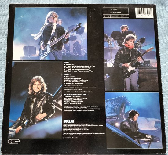 Modern Romance - Burn It! (1985) LP