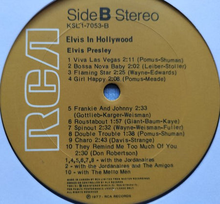 Elvis Presley – Elvis In Hollywood (1977) LP = als nieuw