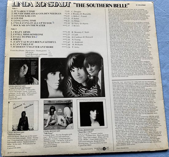 Linda Ronstadt ‎– The Southern Belle 1977 Gouden LP