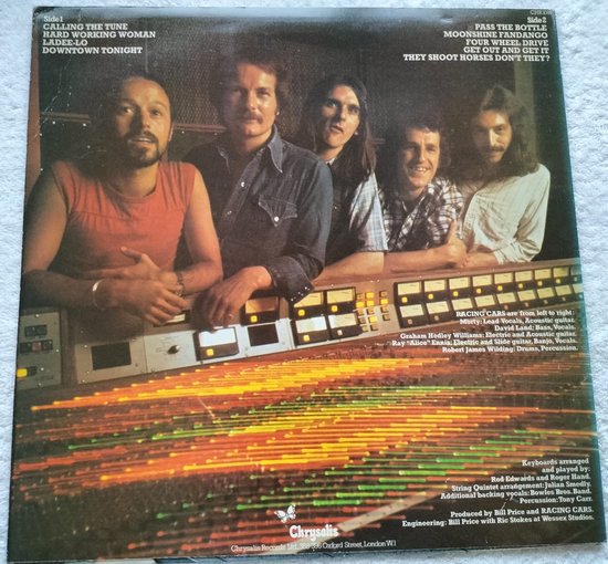 Racing Cars - Downtown Tonight (1976) ‎– LP = als nieuw