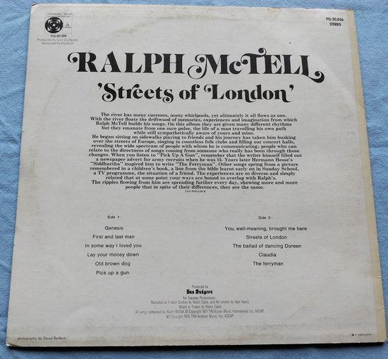 Ralph McTell - Streets of London (1971) LP