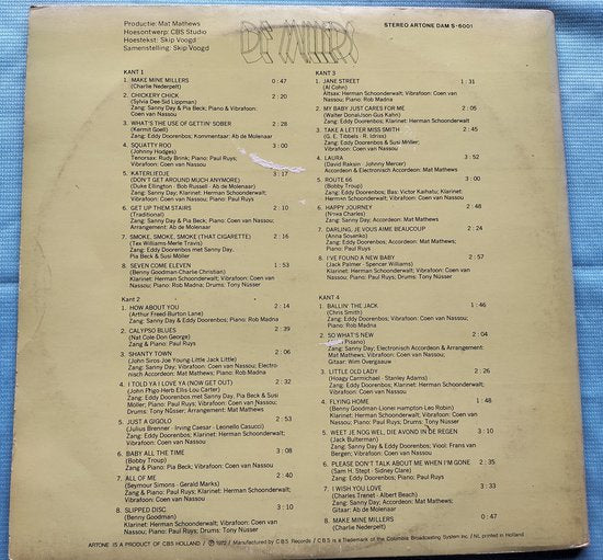 De Millers ‎– Het Complete Songbook Van De Millers (1973) 2XLP = als nieuw