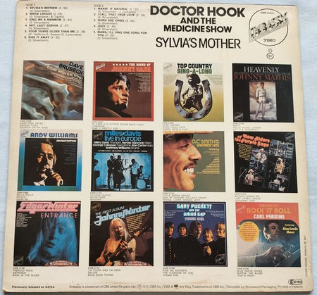 Doctor Hook And The Medicine Show  – Sylvia's Mother LP 1972 LP = in Nieuwstaat