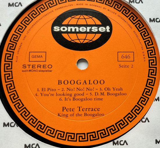 Pete Terrace –Koning van de Boogaloo (1968) LP