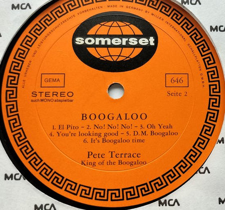 Pete Terrace –Koning van de Boogaloo (1968) LP