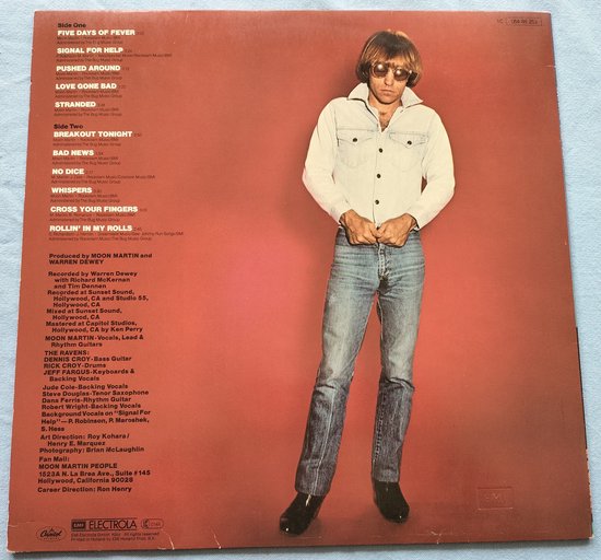 Moon Martin - Street Fever (1980) LP = als nieuw
