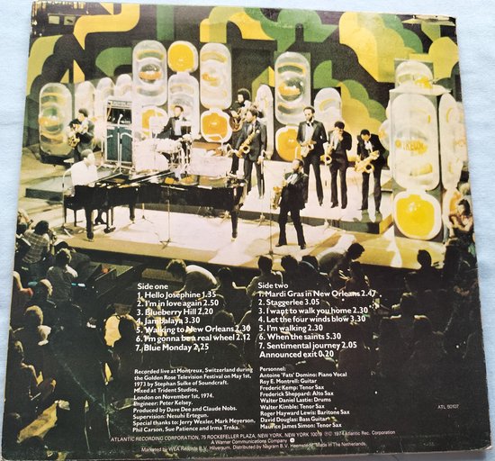 Fats Domino - Live at Montreux (1974) LP= als nieuw