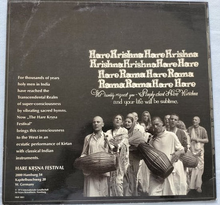 Hare Kṛṣṇa Festival (1974) LP