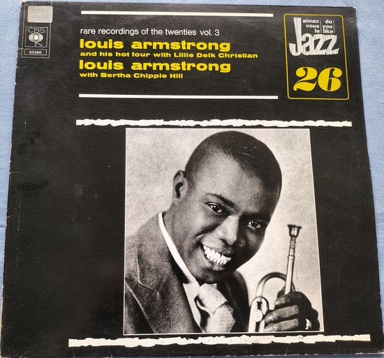 Louis Armstrong Rare Recordings Of The Twenties Vol. 3 (1972) LP