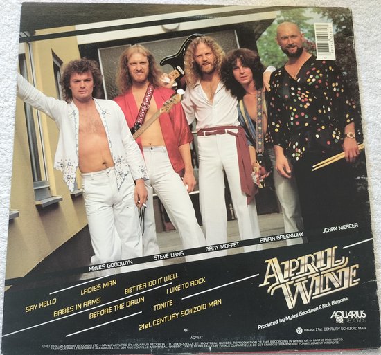 April Wine – Harder.....Faster (1979) LP