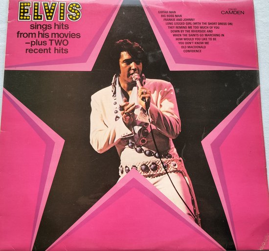 Elvis Presley ‎– Sings Hits From His Movies 1972 LP LP Tooltip Let op! Dit product is een LP. Hiervoor heb je een platenspeler nodig.