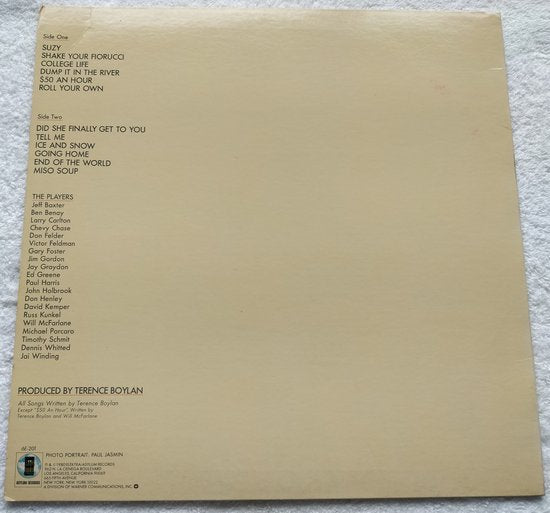 Terence Boylan - Suzy (1980) LP = als nieuw