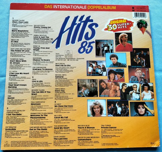 Hits 85 • Das Internationale Doppelalbum (1985) 2XLP zijn als nieuw