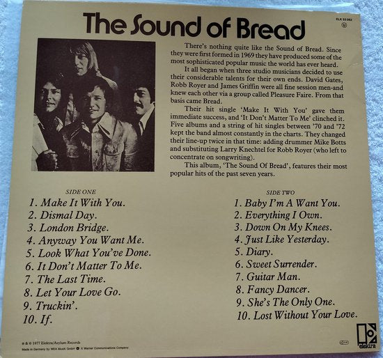 Bread – The Sound Of Bread - Their 20 Finest Songs LP = als nieuw