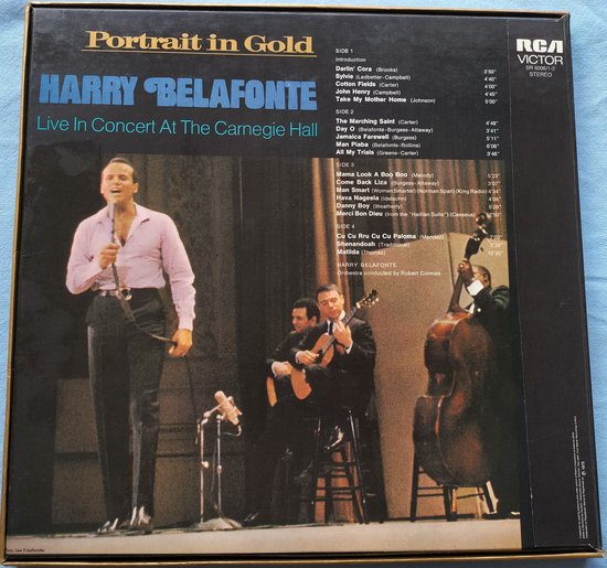 Harry Belafonte – Live In Concert At The Carnegie Hall (1973) 2XLP = als nieuw
