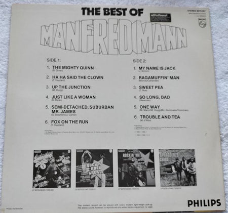 The Best Of Manfred Mann LP = als nieuw
