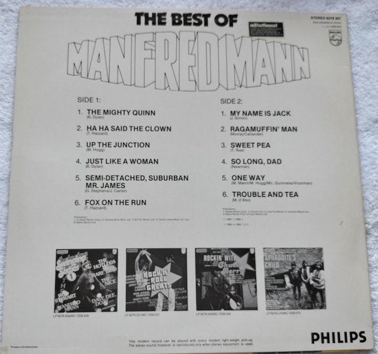 The Best Of Manfred Mann LP = als nieuw