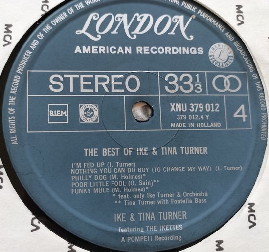 Ike & Tina Turner featuring The Ikettes – The Best Of Ike & Tina Turner (1973) 2XLP