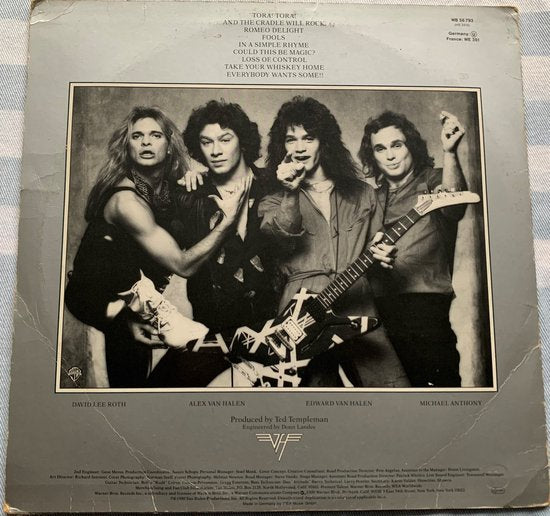 Van Halen ‎– Women And Children First 1980 LP Hoes zie Foto's