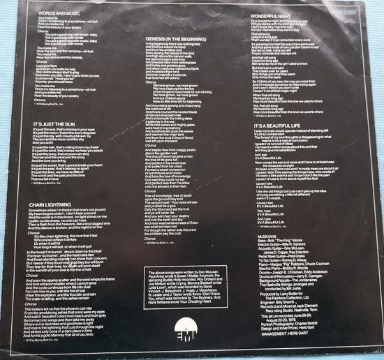 Don McLean - Chain Lightning (1978) LP