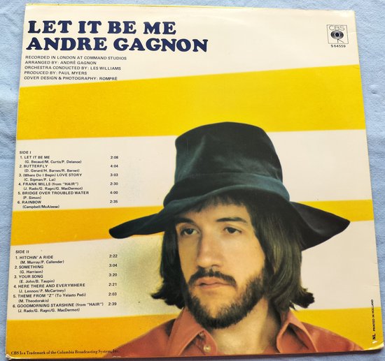 André Gagnon – Let It Be Me (1971) LP = als nieuw