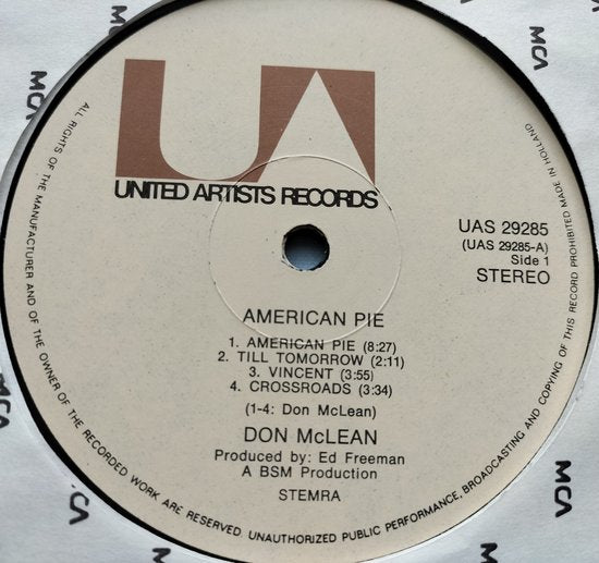 Don McLean - American Pie (1971)
