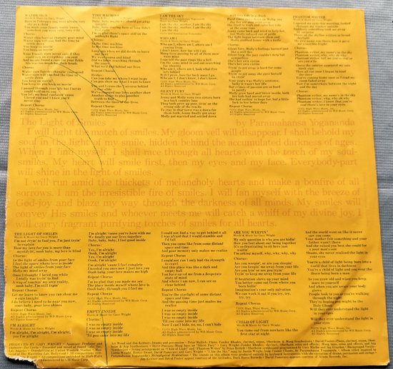 Gary Wright - The Light of Smiles (1977) LP