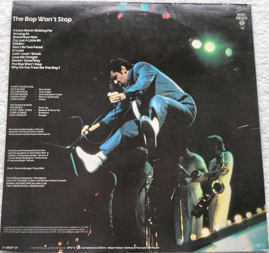 Shakin' Stevens - The Bop Won't Stop (1983) LP= als nieuw
