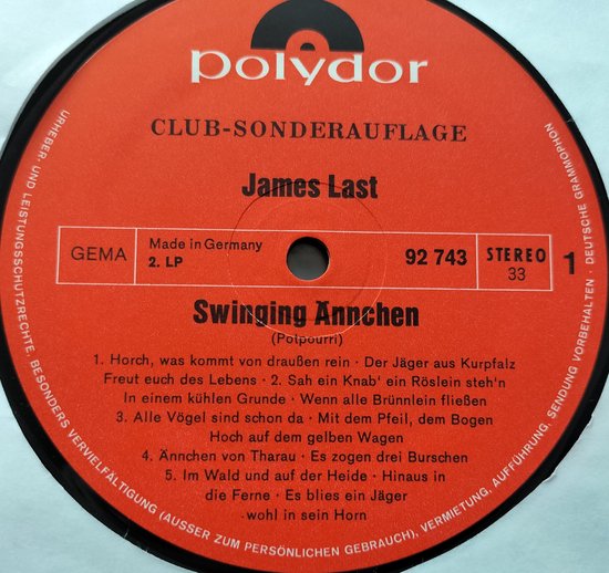 James Last ‎– Party (1971)4XLPBOX = als nieuw