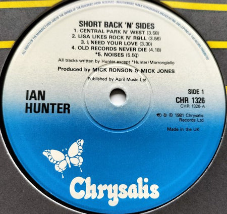 Ian Hunter - Short Back N' Sides (1981) LP - Paar haarlijntjes